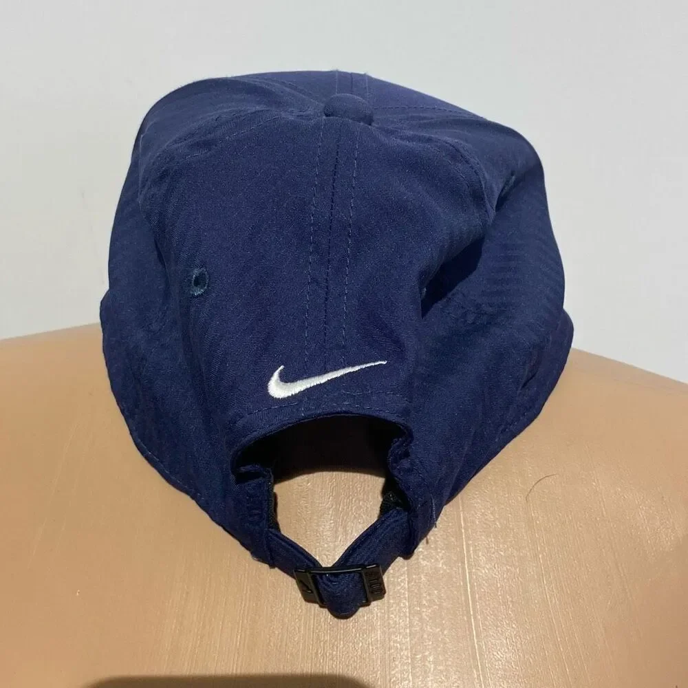 Nike‎ Legacy91 Dri-FIT Hat Navy Blue Adjustable Golf Performance Cap Swoosh